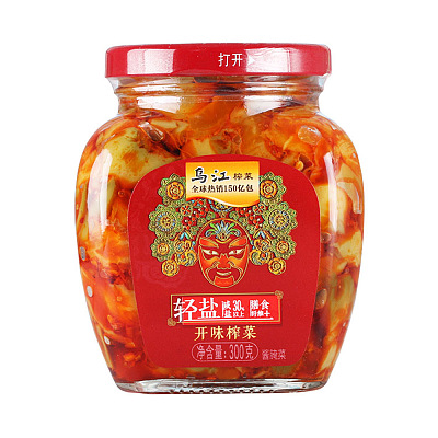 乌江下饭菜 红油榨菜 罐装 300g