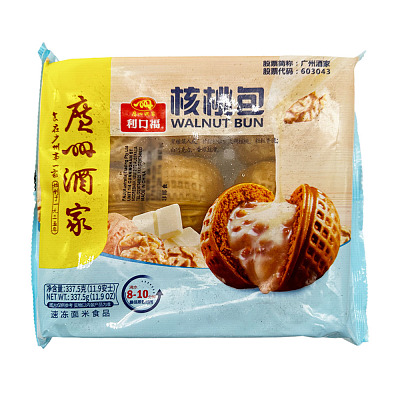 【冻】利口福 核桃包 9个入 337.5g