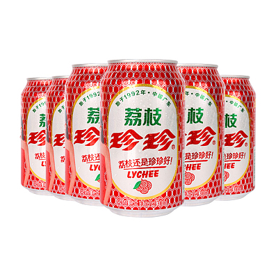 珍珍 荔枝汽水 6pk*330ml