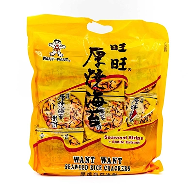 旺旺 厚烧海苔米饼 308g