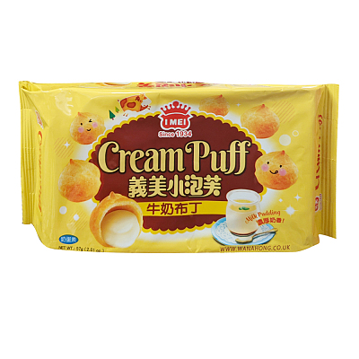 义美 泡芙 牛奶布丁味 57g