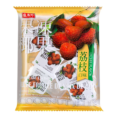 盛香珍 荔枝椰果果冻 袋装 280g