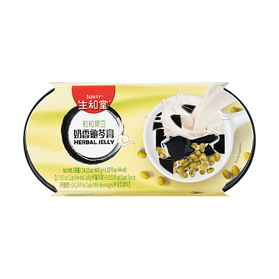 生和堂 绿豆奶香龟苓膏 2个入 444g
