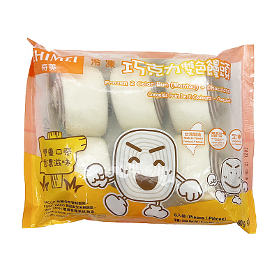 【冻】奇美 巧克力双色馒头 6个入 480g