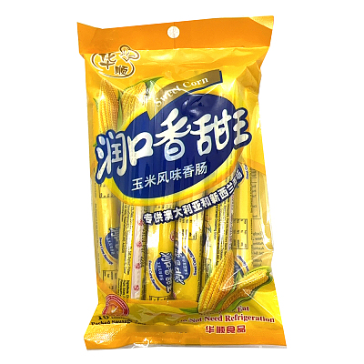 华顺 润口香甜王 玉米风味香肠 10根入 320g