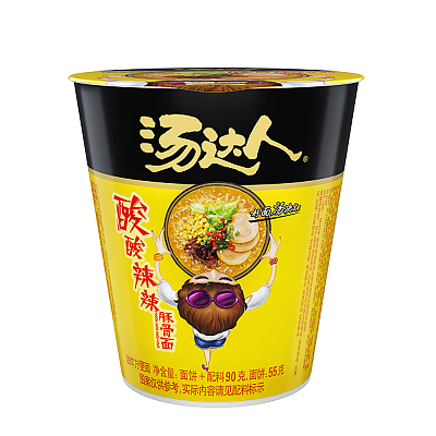 汤达人 酸酸辣辣豚骨拉面 杯面 90g