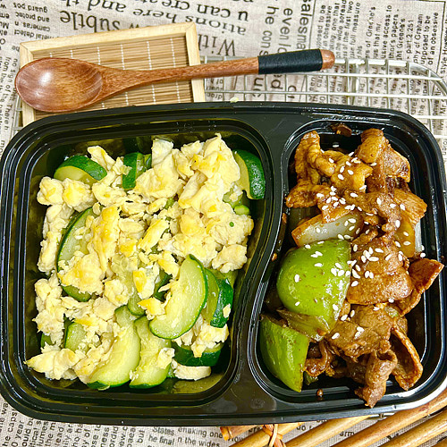 fermented-black-bean-with-pork-bellyzucchini-stir-fried-with-eggs-1