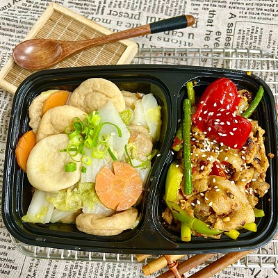 3272 川式回锅肉（微辣）+白菜焖鱼腐（1000ml盒装）