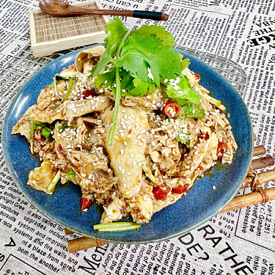 【凉菜】 香柠手撕鸡（中辣）（700ml盒装）