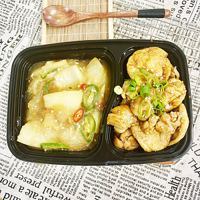 3539鱼腐焖滑鸡+大碗冬瓜（1000ml盒装）
