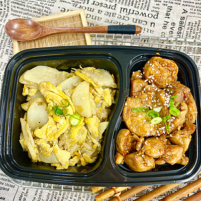 3361 鱼腐焖滑鸡+土豆炒鸡蛋（1000ml盒装）