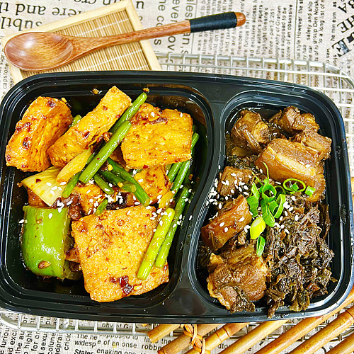 dried-plum-vegetable-braised-porkhunan-style-fragrant-tofu-1