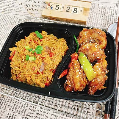1419 辣炒包菜肉丝（中辣）+清炒土豆丝（1000ml盒装）