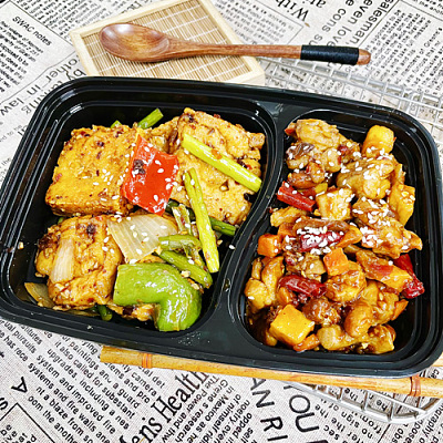 291 宫保鸡丁＋湘式香香豆腐（微辣）（1000ml盒装）