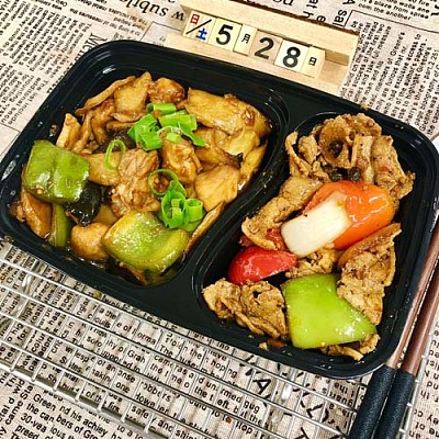 1362 酱香杏鲍菇焖鸡+回锅肉（1000ml盒装）