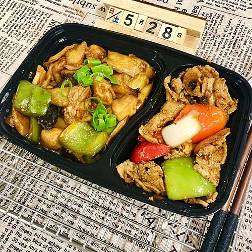 braised-chicken-with-king-oyster-mushrooms-in-saucetwice-cooked-pork-1
