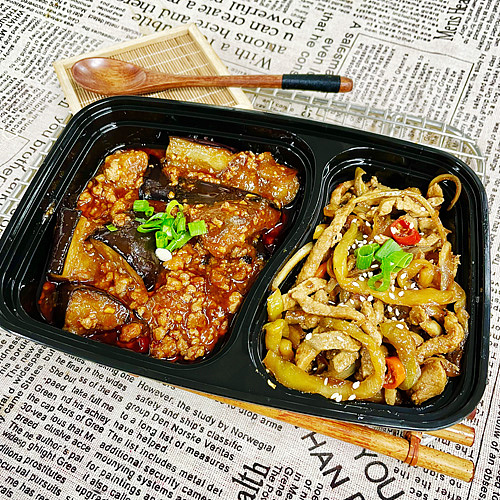preserved-mustard-greens-stir-fried-with-pork-stripsfish-flavoured-eggplant-with-mince-pork-1