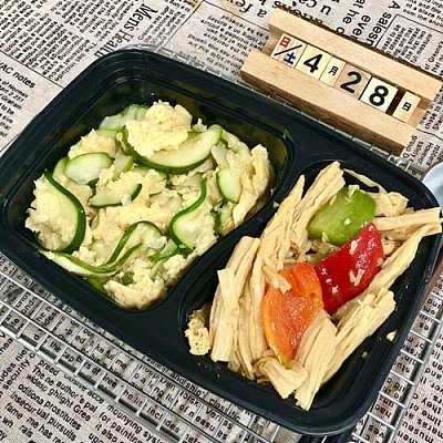 1140 四川回锅肉（微辣）+手撕包菜（微辣）（1000ml盒装）