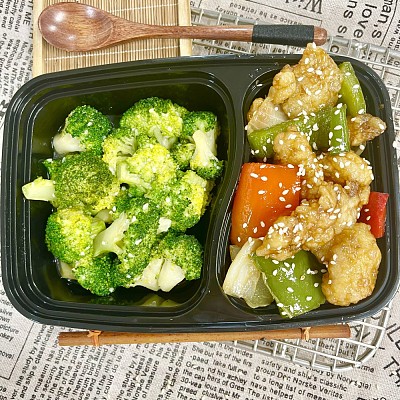 3624糖醋鱼片+蒜香西兰花（1000ml盒装）