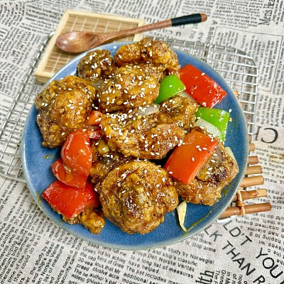 蜂蜜黑椒炸鸡（700ml盒装）