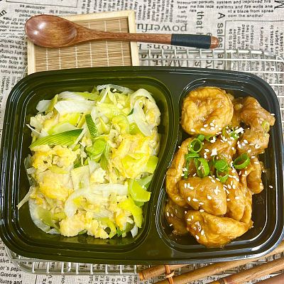 3158 鱼腐焖滑鸡+京葱炒鸡蛋（1000ml盒装）