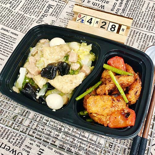 stir-fried-shredded-pork-with-vegetarian-chickenbraised-wild-rice-in-oil-1