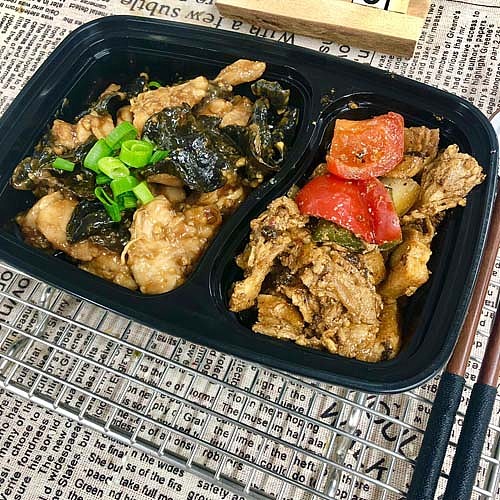 braised-chicken-with-shiitake-mushroomstwice-cooked-pork-1