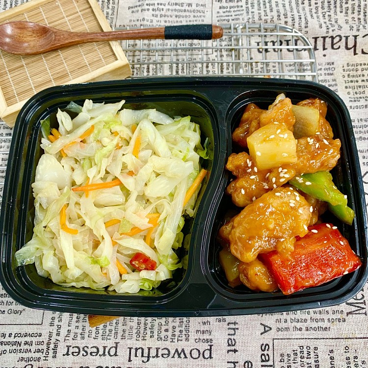 pineapple-sweet-and-sour-chickenstir-fried-cabbage-1