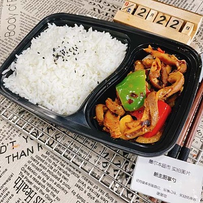 250 老干妈回锅猪肚(小辣)＋白饭（1000ml盒装）