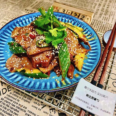 （凉菜）黄瓜炝猪舌（中辣）（700ml盒装）