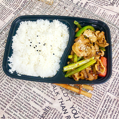 284回锅肉（微辣）＋白饭（1000ml盒装）
