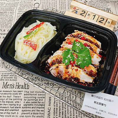 【凉菜】椒麻鸡，凉拌土豆丝（双拼菜 1000ml盒装）