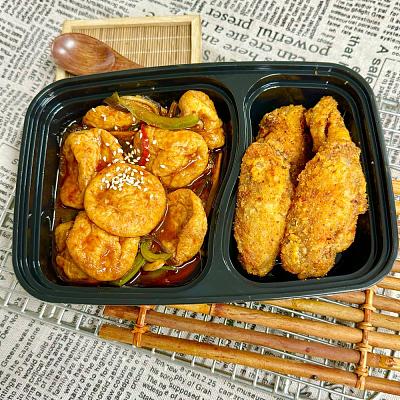 3324 椒盐香辣鸡翅+鱼香鱼腐（1000ml盒装）