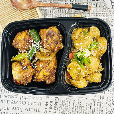 4694日式豆腐肉末煲+老碗经典麻辣香酥鸡（中辣）【1000ml盒装】