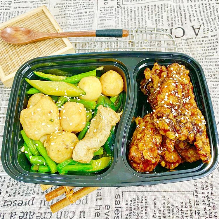 sweet-and-sour-chicken-ribssoy-sauce-braised-assorted-fishballs-and-green-beans-1