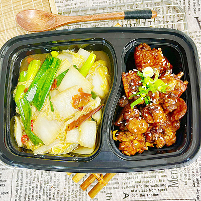 4909板栗烧鸡翅+酸辣白菜（中辣） 【1000ml盒装】