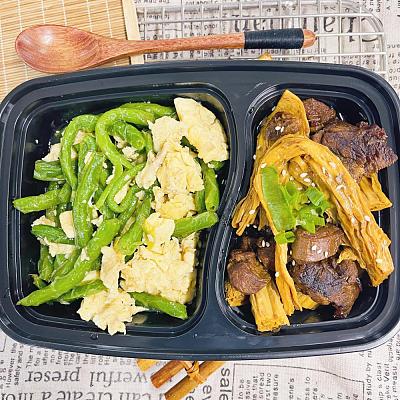 5007腐竹炖牛腱+蛋炒四季豆【1000ml盒装】