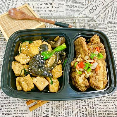 5116 椒盐排骨+香菇木耳豆腐泡【1000ml盒装】