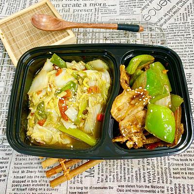 5252  四川回锅肉（微辣）＋酸辣白菜（中辣）【1000ml盒装】