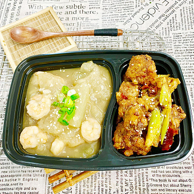 5302 孜香麻辣鸡翅（中辣）+虾仁鲜味冬瓜【1000ml盒装】