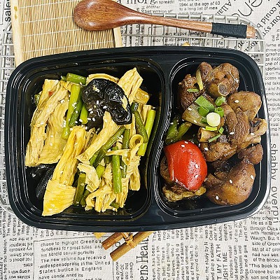 5630鲜香豆豉鸡+蒜香腐竹炒双脆【1000ml盒装】