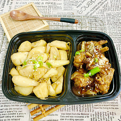 5768 爆炒鸡翅（微辣）+油焖茭白【1000ml盒装】