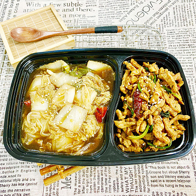 5922 香辣肉丝（大辣）+酸辣白菜（中辣）【1000ml盒装】