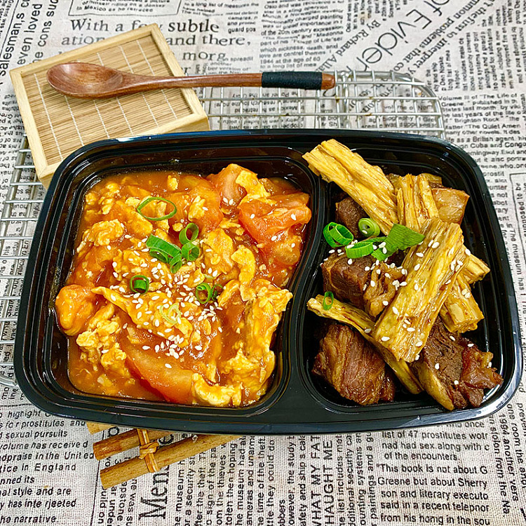 beef-brisket-stew-with-beancurd-stickstomato-and-egg-stir-fry-1