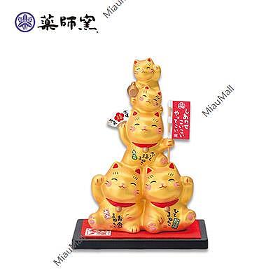 japanese-version-yakushi-kiln-golden-stacked-arhat-cat-opens-lucky-cat-1