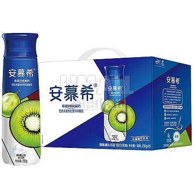 【整箱】安慕希 希腊酸奶 奇异果&青提味 230ml*10瓶/箱