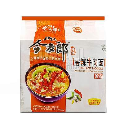 今麦郎 香辣牛肉面 117g*5袋/包