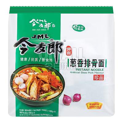 今麦郎  葱香排骨面 113g*5袋/包 