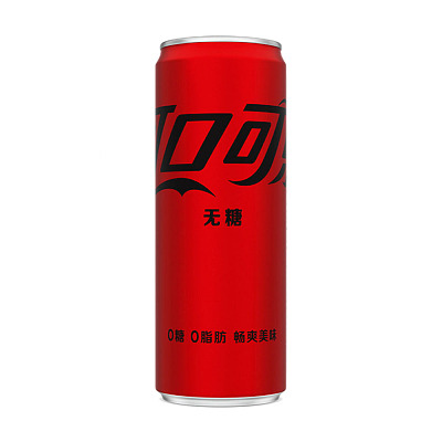 可口可乐 0度可乐 无糖 摩登罐 330ml