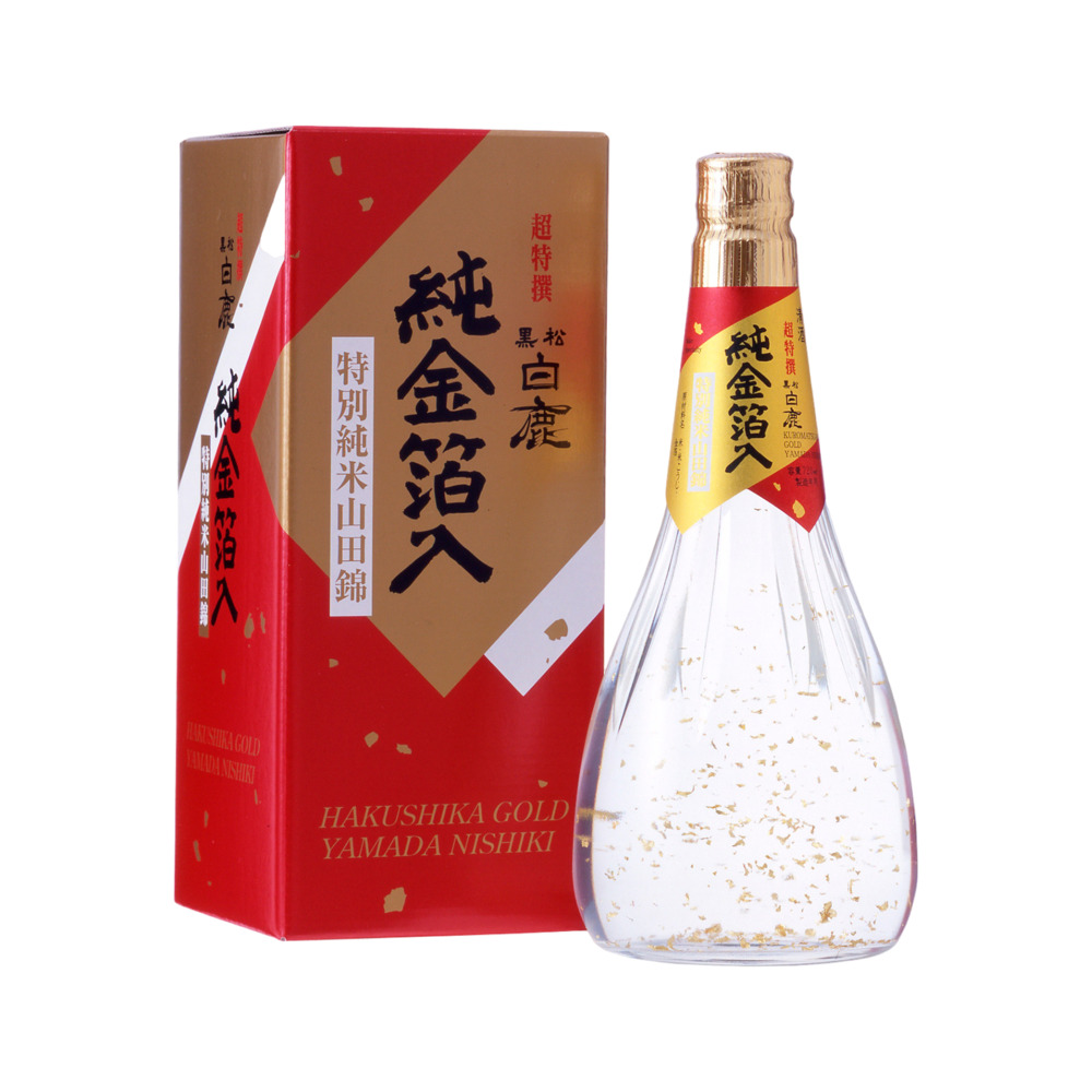 40➕极品三角白狮子手持 Hakushika 白鹿黑松纯金箔日本清酒 14-15% 720ml - Umall今日优选